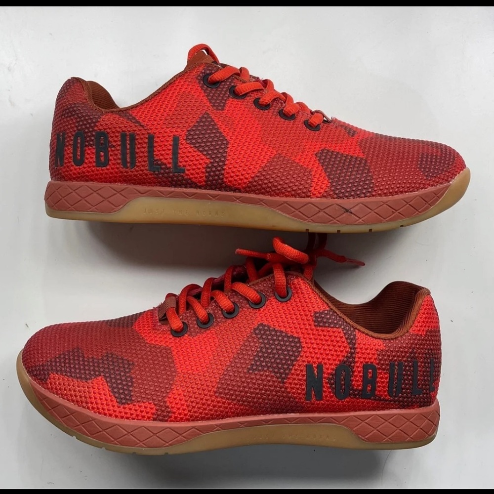 **SOLD***Nobull project red gum camo trainers